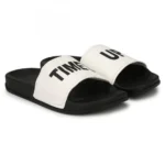 Women White Color Synthetic Material Casual Sliders