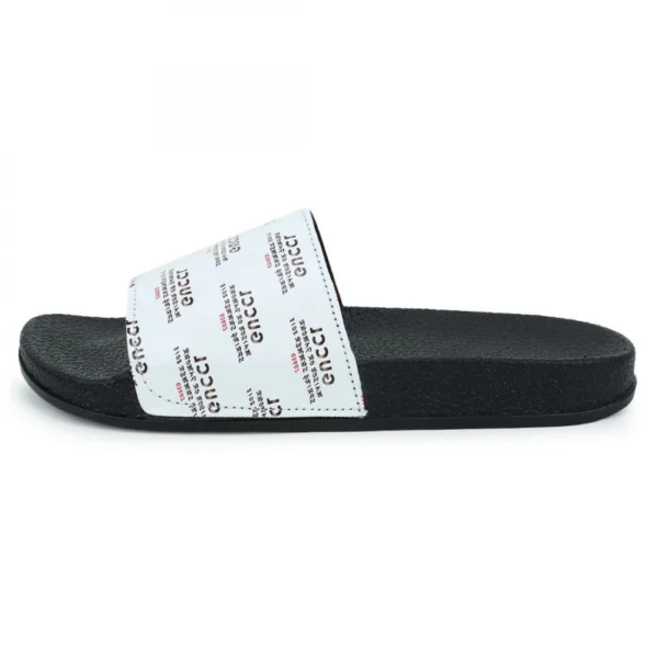 Women White Color Synthetic Material Casual Sliders