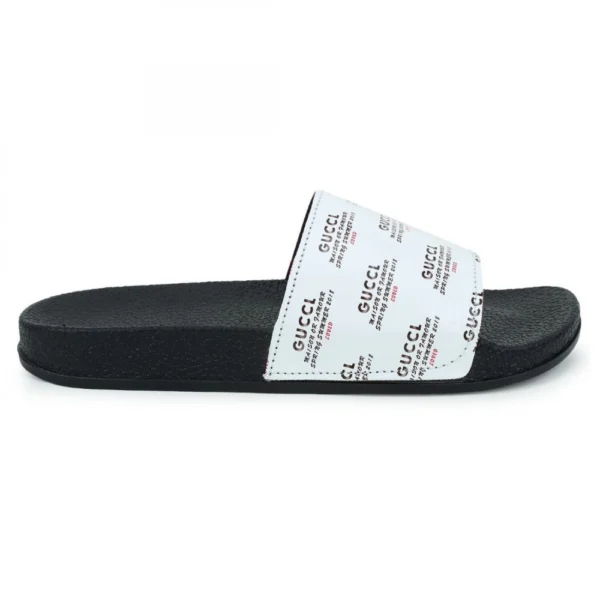 Women White Color Synthetic Material Casual Sliders