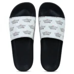 Women White Color Synthetic Material Casual Sliders