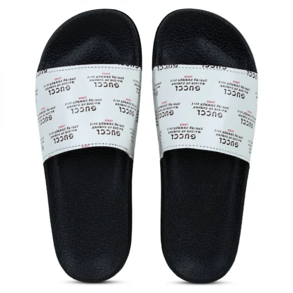 Women White Color Synthetic Material Casual Sliders