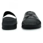 Women Black Color Synthetic Material Casual Sliders