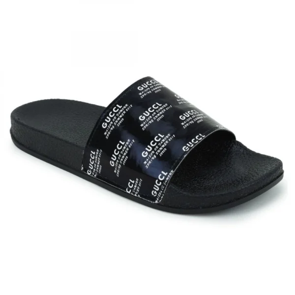 Women Black Color Synthetic Material Casual Sliders