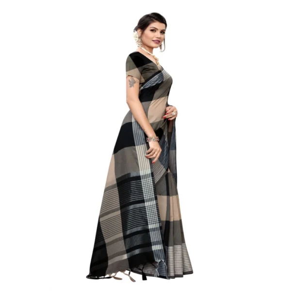 Women's Cotton Saree (Multi, 5-6 Mtrs)