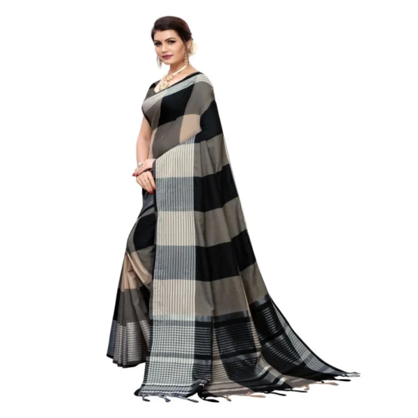 Women's Cotton Saree (Multi, 5-6 Mtrs)