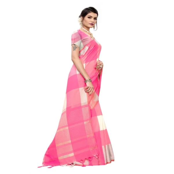 Women's Cotton Saree (Multi, 5-6 Mtrs)