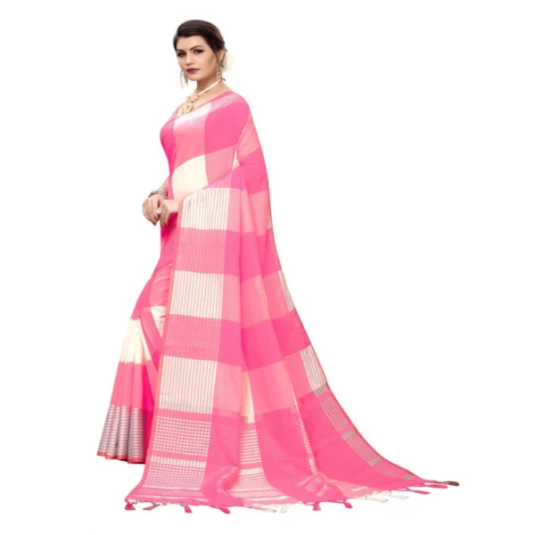 Women's Cotton Saree (Multi, 5-6 Mtrs)