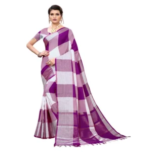Women's Cotton Saree (Multi, 5-6 Mtrs)