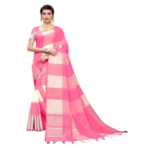 Women's Cotton Saree (Multi, 5-6 Mtrs)