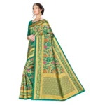 Women's Banarasi silk Saree with Blouse (Multi, 5-6mtr)