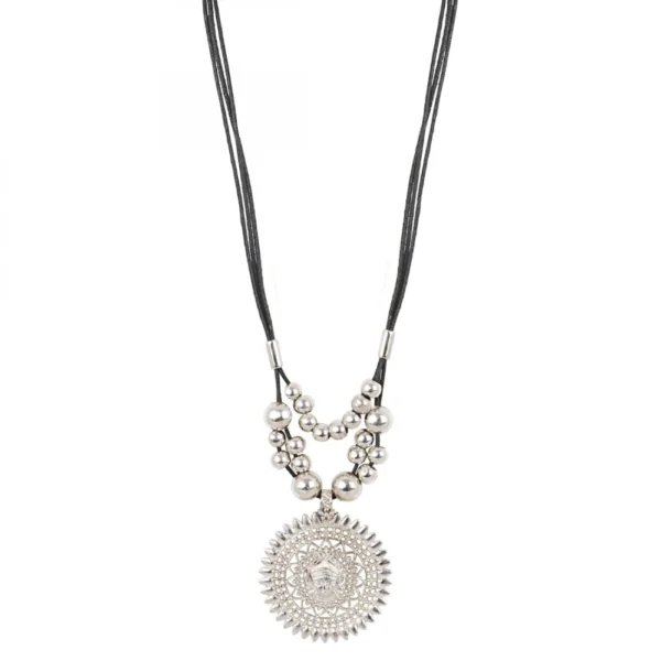 Andaaz Afghani Designer Turkish Style Vintage Oxidised German Silver Necklace