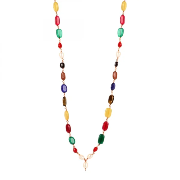 Designer Premium Multi Colour Onyx Stone Necklace
