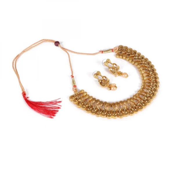 Elegant Inspired Traditional Gold Plated Necklace
