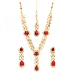 Gold Plated Kundan Necklace Set