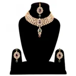 Designer Kundan Necklace Set with Earrings
