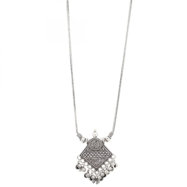 Designer Chain Oxidized German Silver Necklace