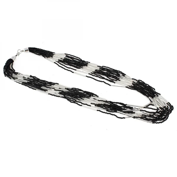 Designer Black Stylish Beads Necklace