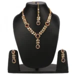Gold Plated Kundan Necklace Set