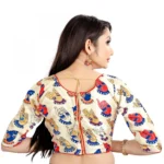 Women's Satin Silk, Inner-Cotton Full Stitched Padded Blouse (Hand)