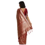 Women's Banarasi Silk Saree (Red, 5-6mtrs)