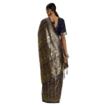Women's Banarasi Silk Saree (Neavy blue, 5-6mtrs)