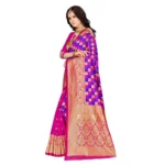 Women's Banarasi Silk Saree (Multi, 5-6mtrs)