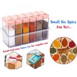 Generic Plastic Spice Jars (6 pcs, 14x22x8cm)