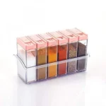 Generic Plastic Spice Jars (6 pcs, 14x22x8cm)