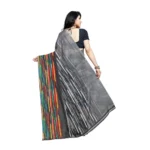 Women's Georgette Saree(Black,5-6 Mtrs)