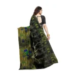Women's Georgette Saree(Green,5-6 Mtrs)