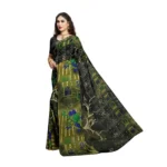 Women's Georgette Saree(Green,5-6 Mtrs)