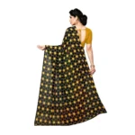 Women's Georgette Saree(Yellow,5-6 Mtrs)