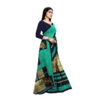 Women's Georgette Saree(Green ,5-6 Mtrs)