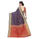 Women's Kanjivaram Silk Saree(Blue ,5-6Mtrs)