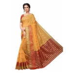 Women's Cotton_Silk Saree (Mustard ,5-6Mtrs)