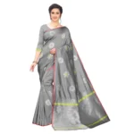 Women's Jacquard Saree (Greay ,5-6Mtrs)