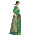 Women's Jacquard Saree (Green ,5-6Mtrs)