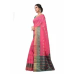 Women's Cotton_Silk Saree (Peach ,5-6Mtrs)