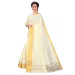 Women's Cotton Silk Saree (Lite Sandal ,5-6Mtrs)