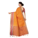 Women's Tansui Silk Saree(Mustard ,5-6Mtrs)