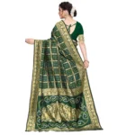 Women's Jacquard Saree (Green ,5-6Mtrs)
