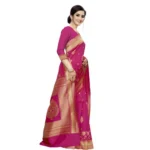 Women's Jacquard Saree (Rani ,5-6Mtrs)