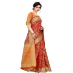 Women's Jacquard Saree (Multi ,5-6Mtrs)