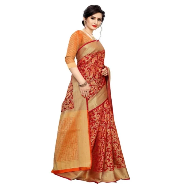 Women's Jacquard Saree (Multi ,5-6Mtrs)