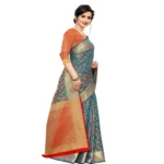 Women's Jacquard Saree (Multi ,5-6Mtrs)