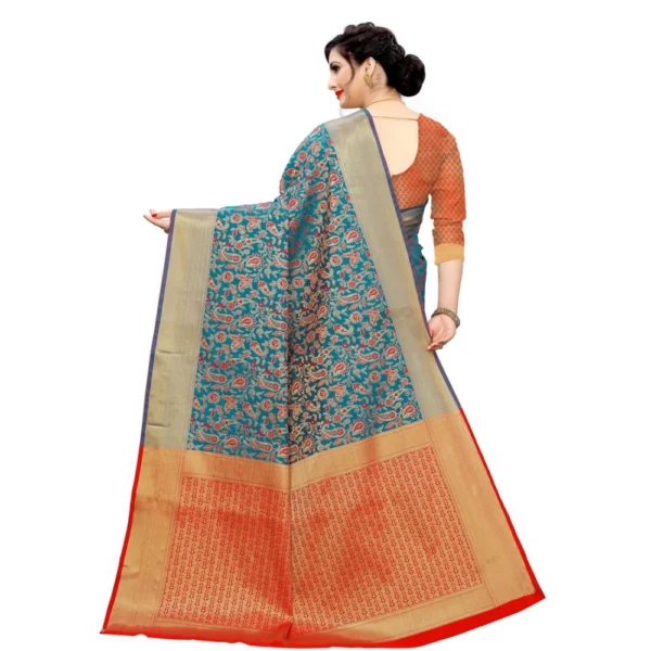 Women's Jacquard Saree (Multi ,5-6Mtrs)
