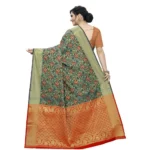 Women's Jacquard Saree (Multi ,5-6Mtrs)