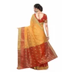 Women's Cotton_Silk Saree (Mustard ,5-6Mtrs)