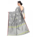 Women's Jacquard Saree (Greay ,5-6Mtrs)