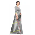 Women's Jacquard Saree (Greay ,5-6Mtrs)